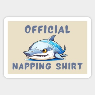 Napping shirt shark Sticker